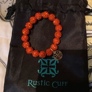 A rustic cuff bracelet